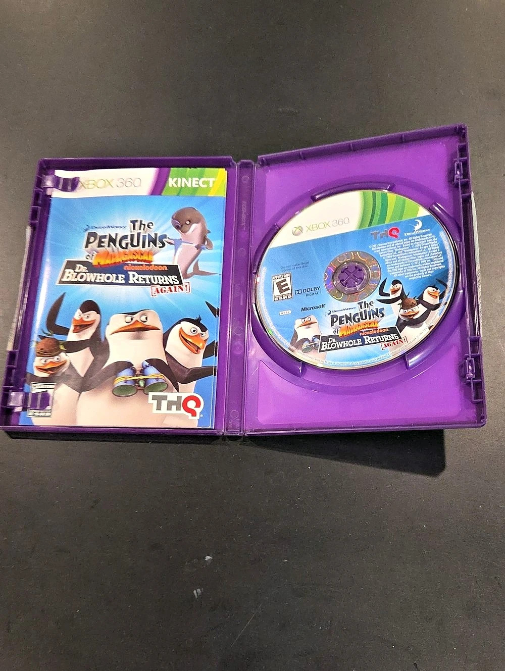THQ The Penguins of Madagascar: Dr. Blowhole Returns Again Xbox 360 Kinect Game
